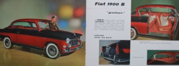 Fiat 1900 B Granluce Modelprogram 1956 Carbrochure (3836)